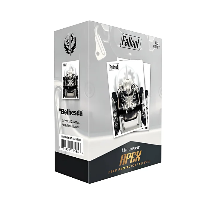 Ultra Pro – Fallout – 105ct Apex Deck Protector Sleeves – Brotherhood of Steel 3