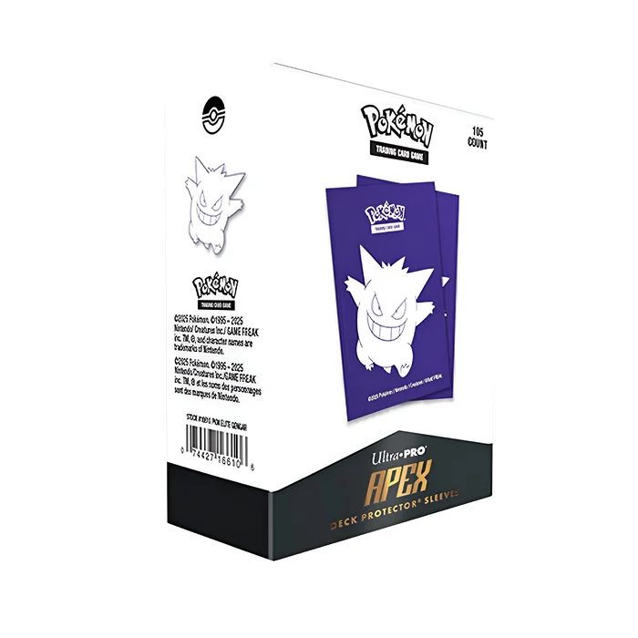 Ultra Pro – 105ct Apex Deck Protector Sleeves – Pokemon Elite Gengar 3