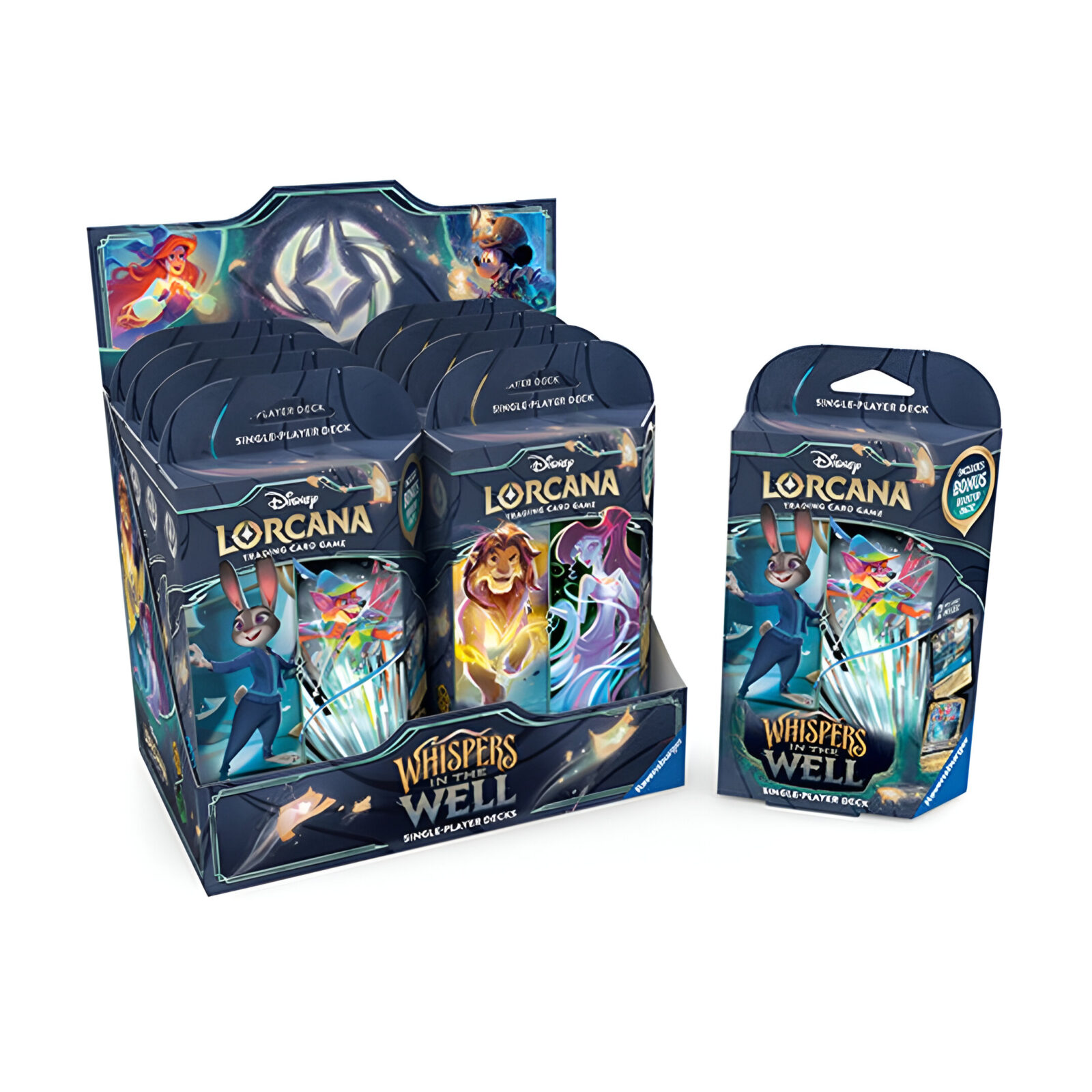 Disney Lorcana TCG – Set 10 Whispers in the Well – Starter Deck (8 Packs)