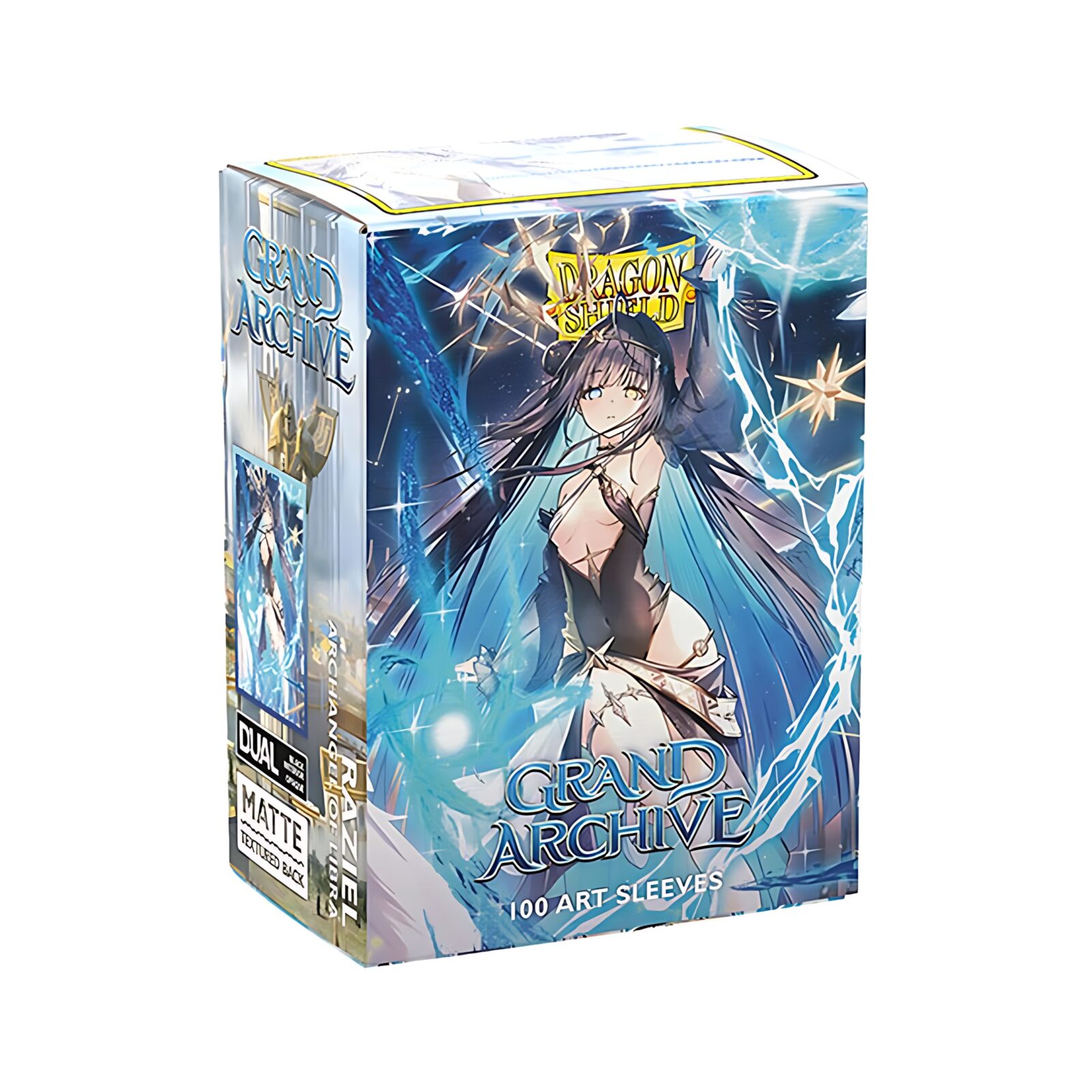 Dragon Shield – Dual Matte Art Standard Size Sleeves 100 Pack – Grand Archive – Raziel, Archangel of Libra