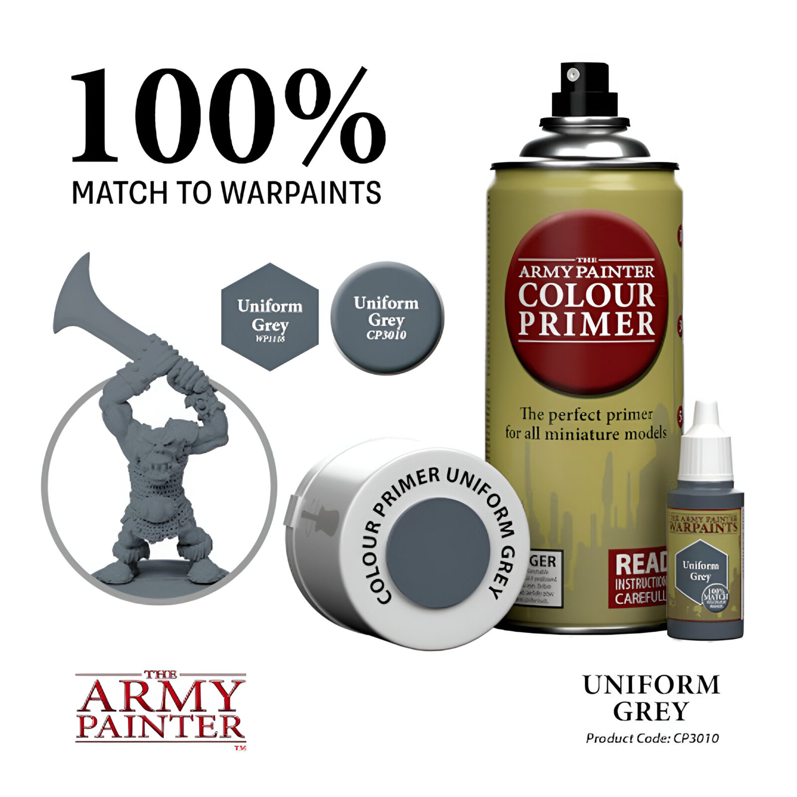 The Army Painter – Colour Primer – Uniform Grey * 3