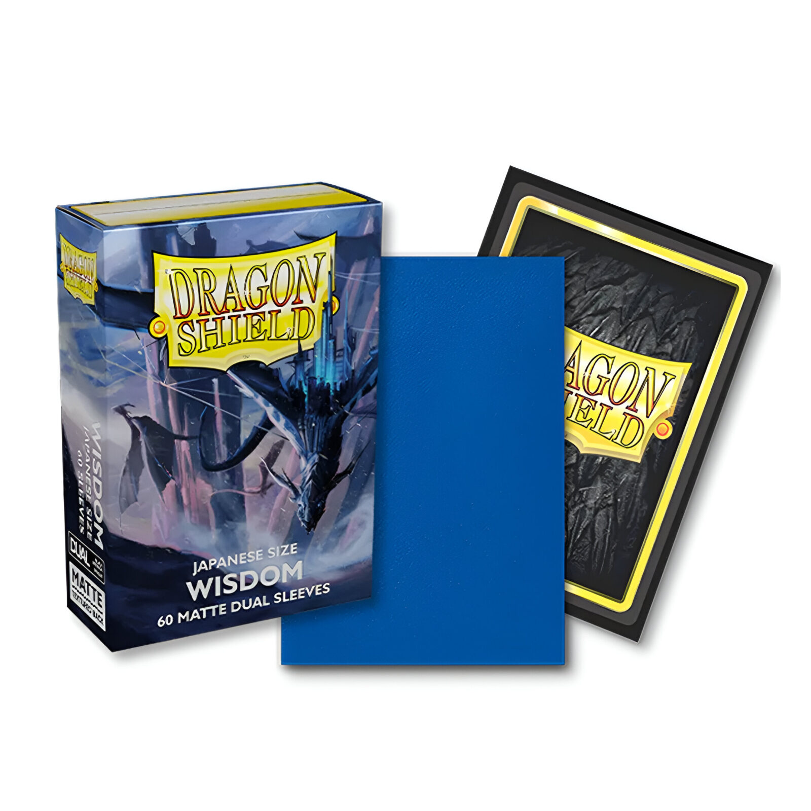 Dragon Shield – Dual Matte Japanese Size Sleeves 60 Pack – Wisdom Blue 3