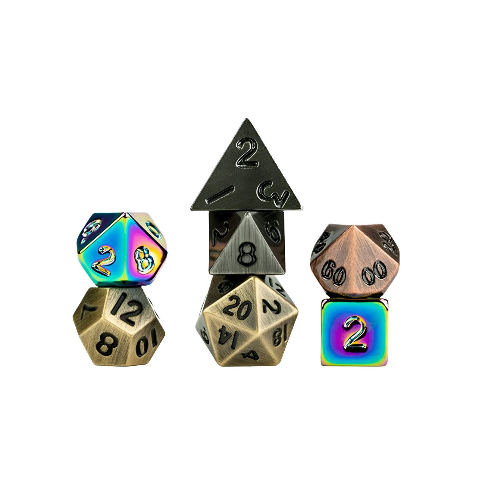 Fanroll – Mystery Misfit Mini Metal Polyhedral Dice Set 3
