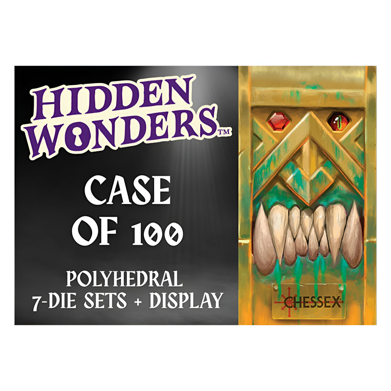 Chessex – Hidden Wonders Mystery Polyhedral 7-Die Sets (100 Count with CDU)