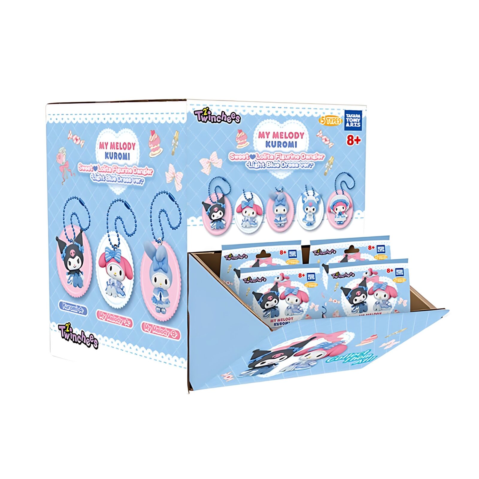 Twinchees – My Melody Kuromi Sweet Lolita Dangler – Light Blue Dress (24 Packs)