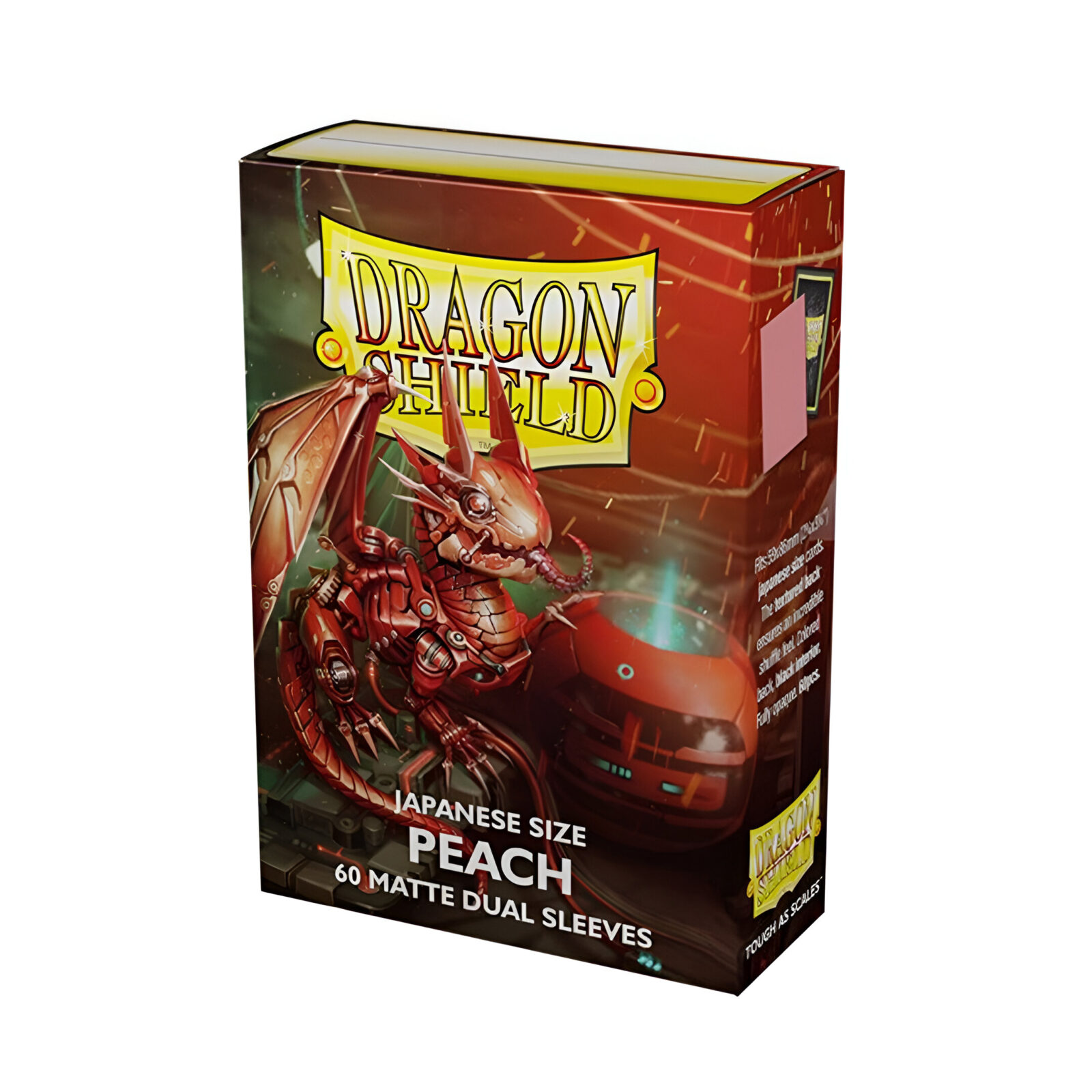 Dragon Shield – Dual Matte Japaneze Size Sleeves 60 Pack – Peach Piip 3