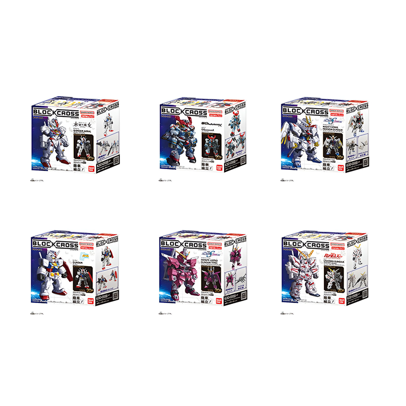 Bandai Blockcross – Gundam Wave 1 (8 Packs)