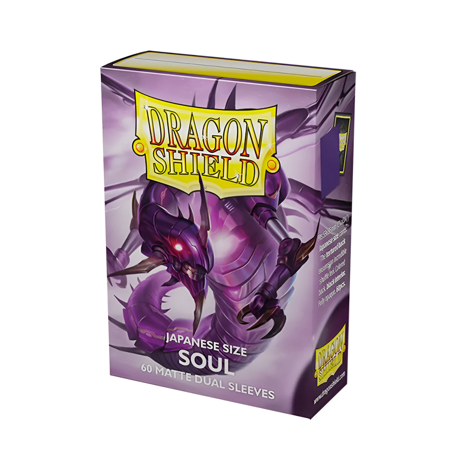 Dragon Shield – Dual Matte Japanese Size Sleeves 60 Pack – Limited Edition Metallic Soul Purple