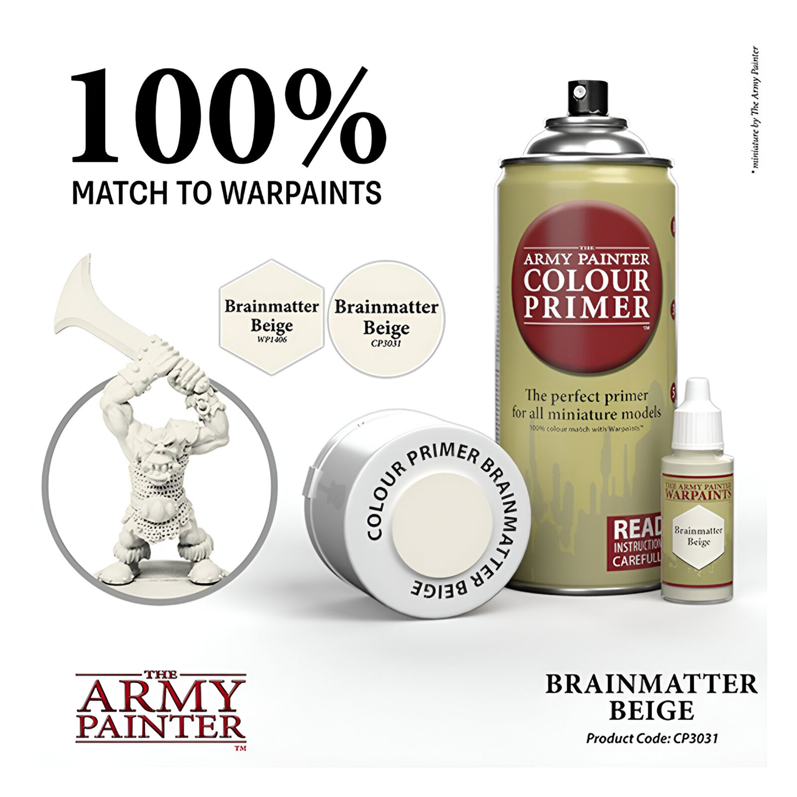 The Army Painter – Colour Primer – Brainmatter Beige * 3