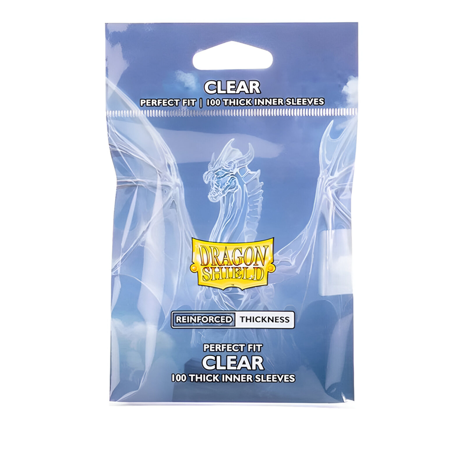 Dragon Shield – Perfect Fit Thick Sleeves 100 Pack – Clear