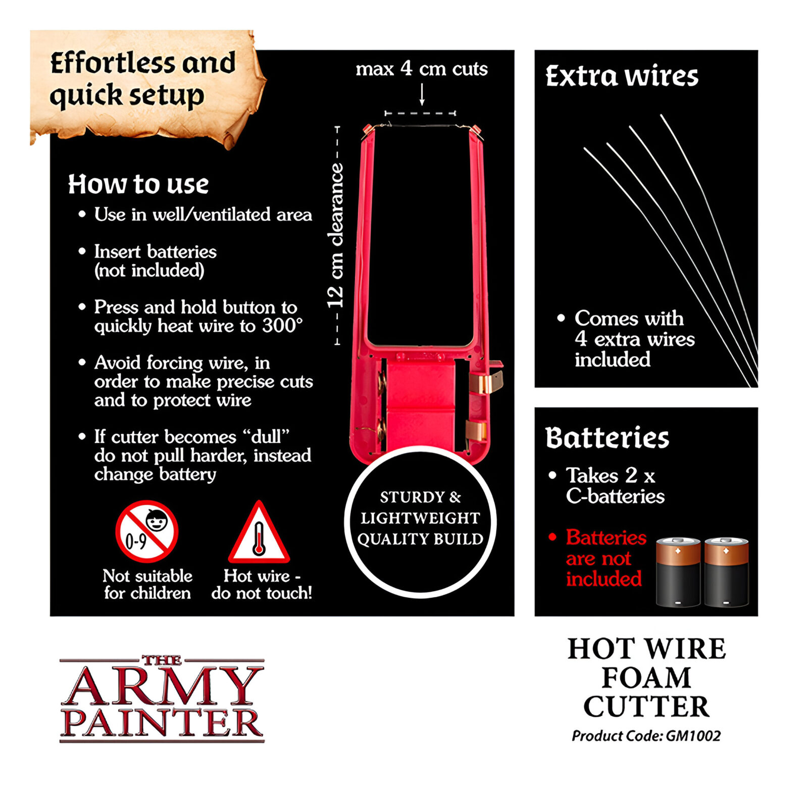 The Army Painter – GameMaster – Hot Wire Foam Cutter 3